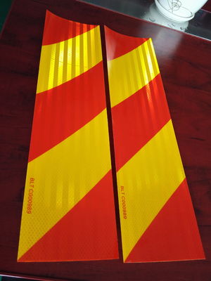 Chevron Sticker Reflective Red Yellow Trailer Reflective Tape and Chevron Regulations