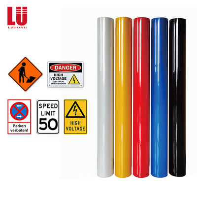 5200 5100 Reflective Vinyl Film Paper Engineer Grade Glass Beads Αυτοκόλλητο ανακλαστικό ρολό φύλλου για πινακίδες οδικής κυκλοφορίας