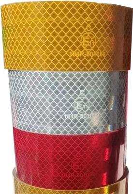 5cm*50m RTLITE Metallized Super Adhesive ECE 104R Αυτοκόλλητο Προειδοποίησης Ασφαλείας Ανακλαστική Ταινία για Βαρύ Φορτηγό