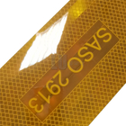Αδιάβροχο SASO 2913 κίτρινες αντανακλαστικές αυτοκόλλητες ετικέττες εκτυπώσιμες