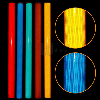 EN12899 RA2 Glass beads honeycomb Reflective tape sticker for traffic barrier traffic cone sleeve