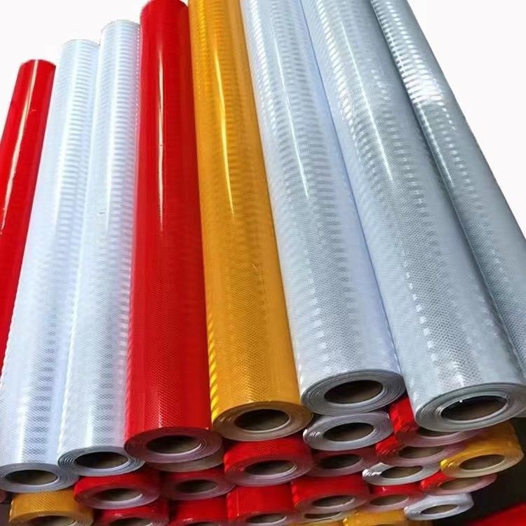 Εμπορικό ρολό PVC 1,24m*45,7m Πρισματικό ανακλαστικό φύλλο για οδική ασφάλεια