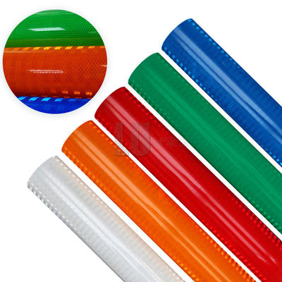 Αυτοκόλλητο Υψηλής Έντασης Ορατότητας Prismatic PET Honeycomb Λευκό ανακλαστικό φύλλο χαρτί βινυλίου για οδικές πινακίδες