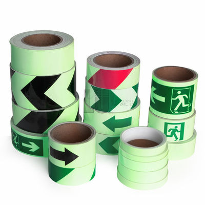 Customized Photoluminescent Vinyl Glow In The Dark Film With P.S.A Adhesive In Rolls