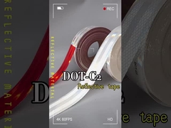 Ελλειμματικό υδατοασφαλής retro φορτηγό DOT C2 Κόκκινη και λευκή ανακλαστική ταινία για την ασφάλεια της κυκλοφορίας