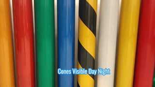 RA2 Αυτοκόλλητες γυάλινες χάντρες Αυτοκόλλητο αντανακλαστική ταινία για σήματα κώνου μανίκι φραγμού κυκλοφορίας